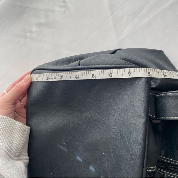 Vintage Black Fahrenheight by Christian Dior Faux Leather Backpack - Picture 15 of 16